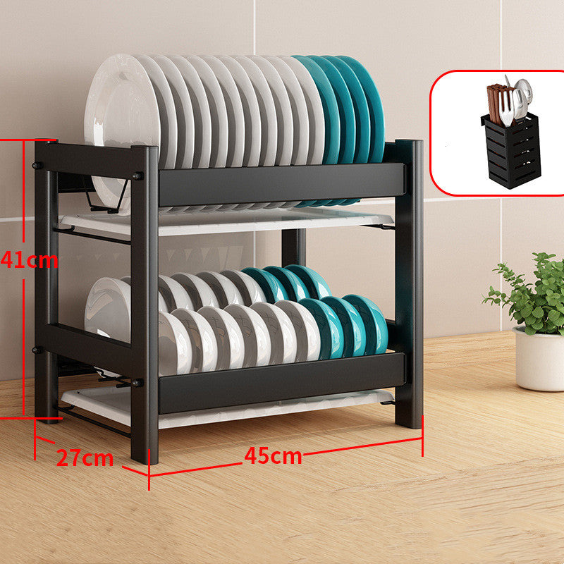 Kitchen Racks To Dry The Dish Rack Drain Rack Tableware Storage Box