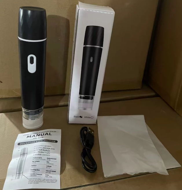 Vacuum Sealing Machine Mini Handheld Vacuum Stick Food Preservation Buggy Bag Electric Vacuum Machine