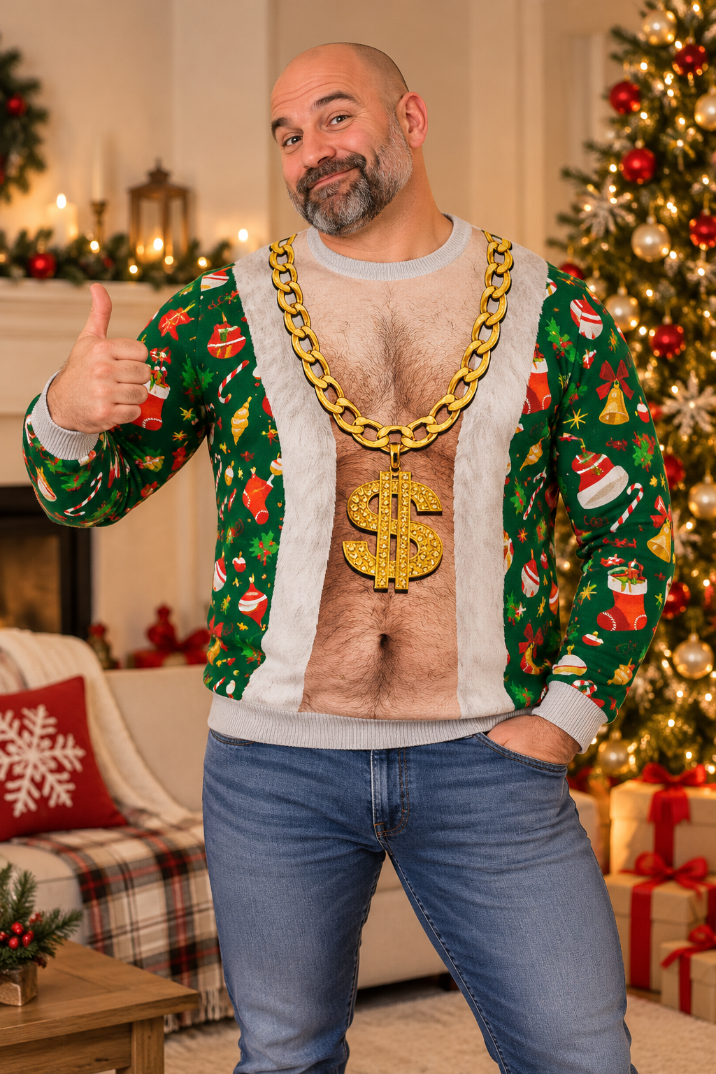 Men's Funny Ugly Christmas Sweater