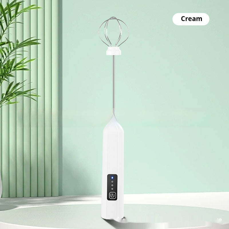Electric Milk Frother Household Handheld Egg Beater