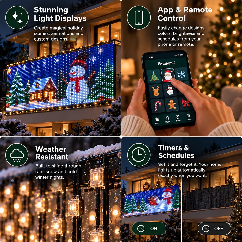 Christmas Decorative LED Curtain Lights