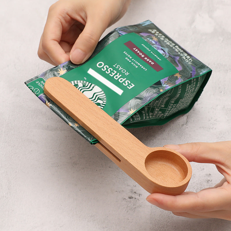 Sapele Coffee Bean Measuring Spoon Baking Measuring Spoon