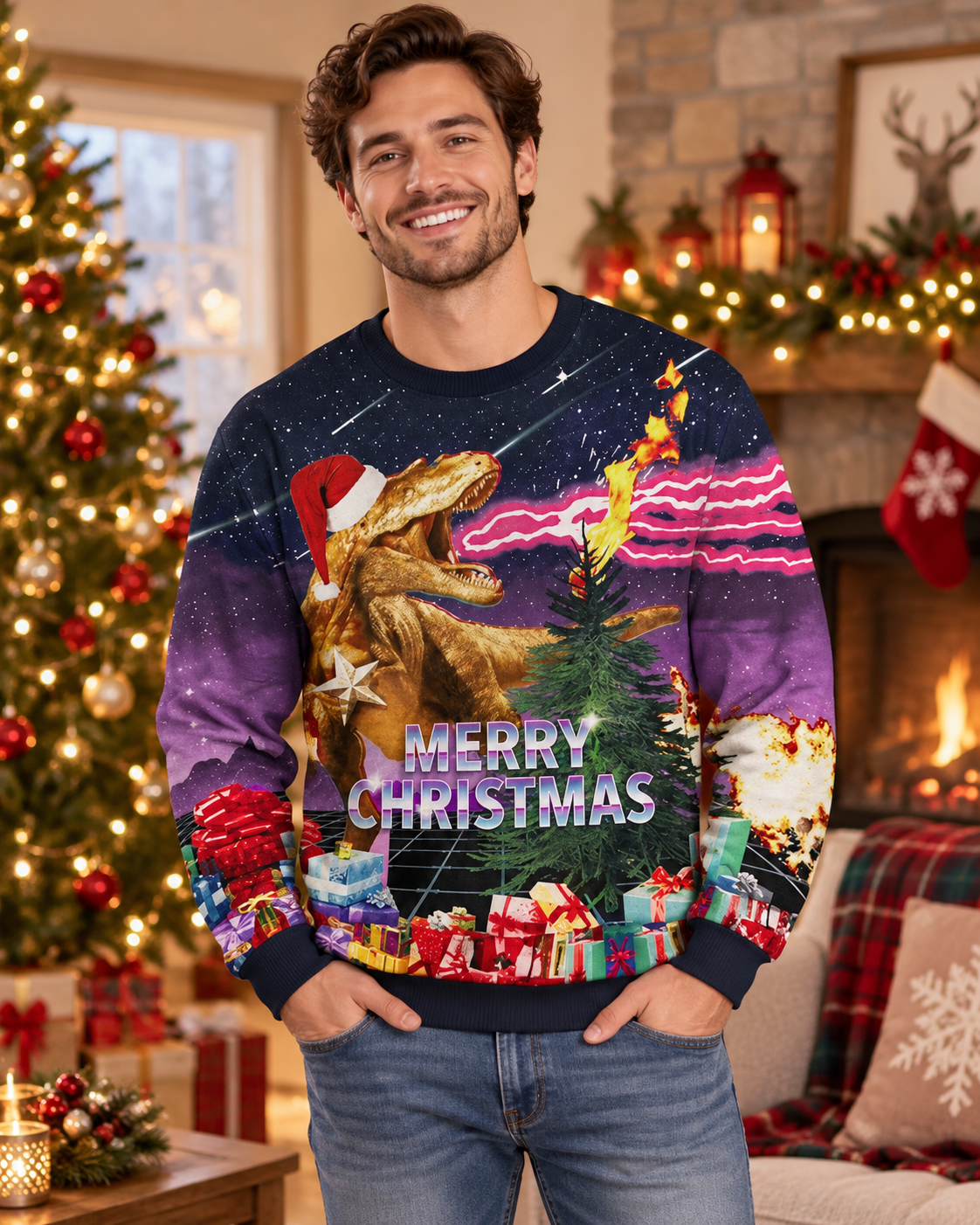 Men's Funny Christmas Sweatshirt