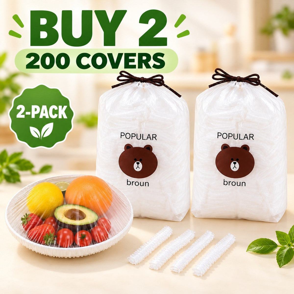 Disposable Stretch Food Covers – Elastic Covers