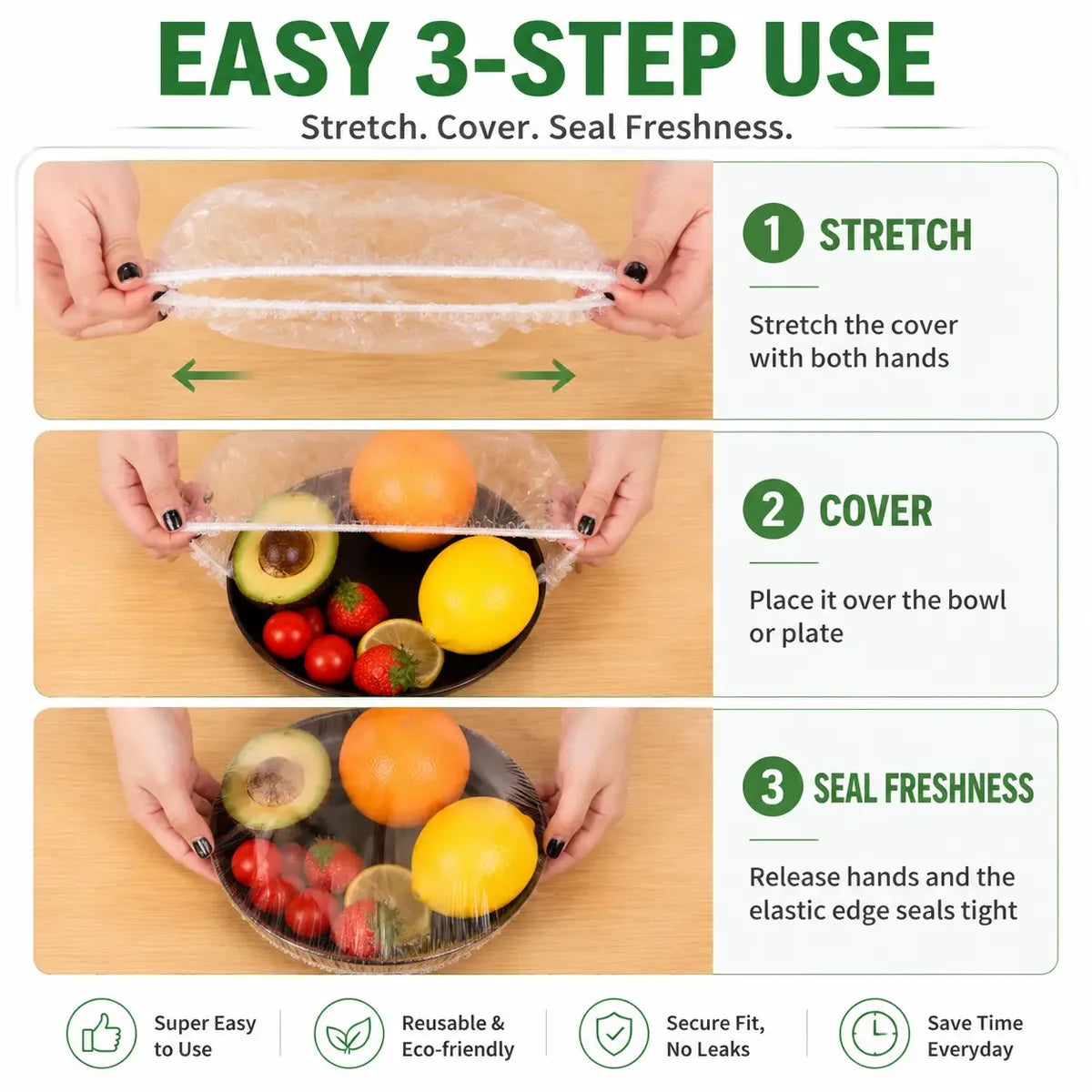 Disposable Stretch Food Covers – Elastic Covers