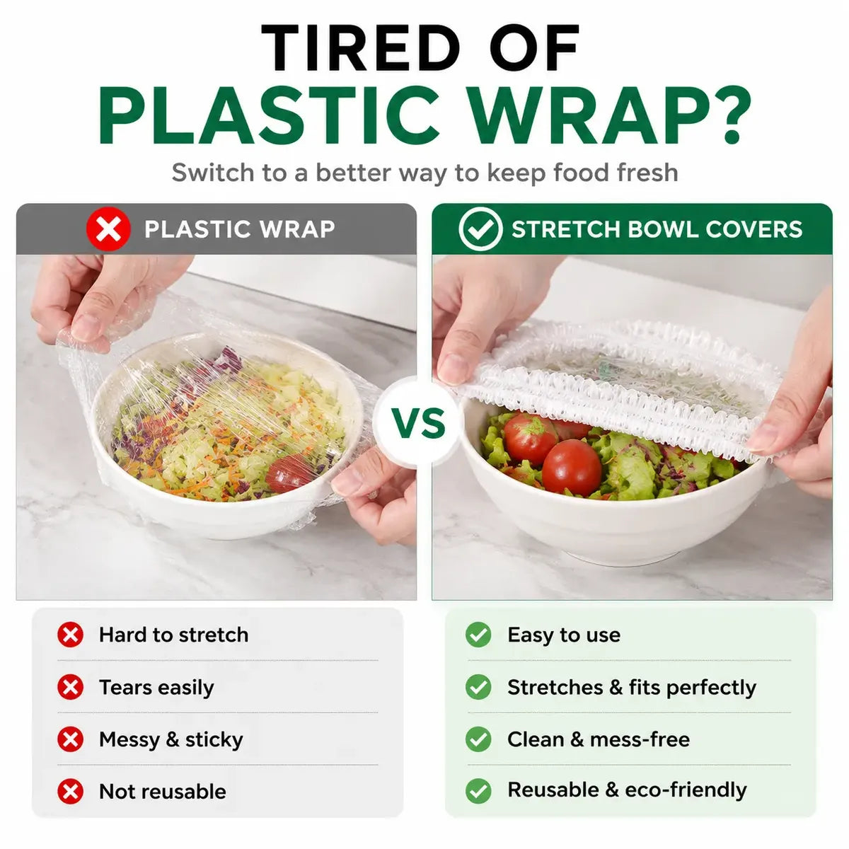 Disposable Stretch Food Covers – Elastic Covers